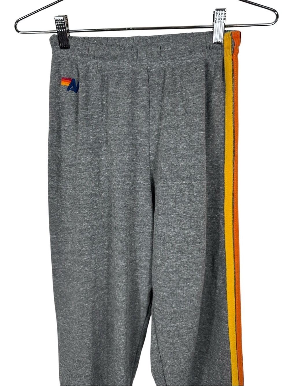 Aviator Nation 5 Stripe Sweatpants in Heather Grey, Size S - Picture 6 of 13